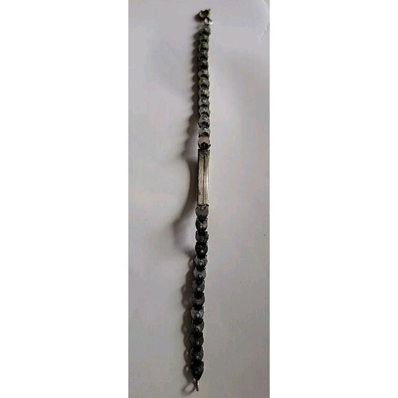 Vintage Native American Silver And Turquiose Bracelet - Picture 3 of 6